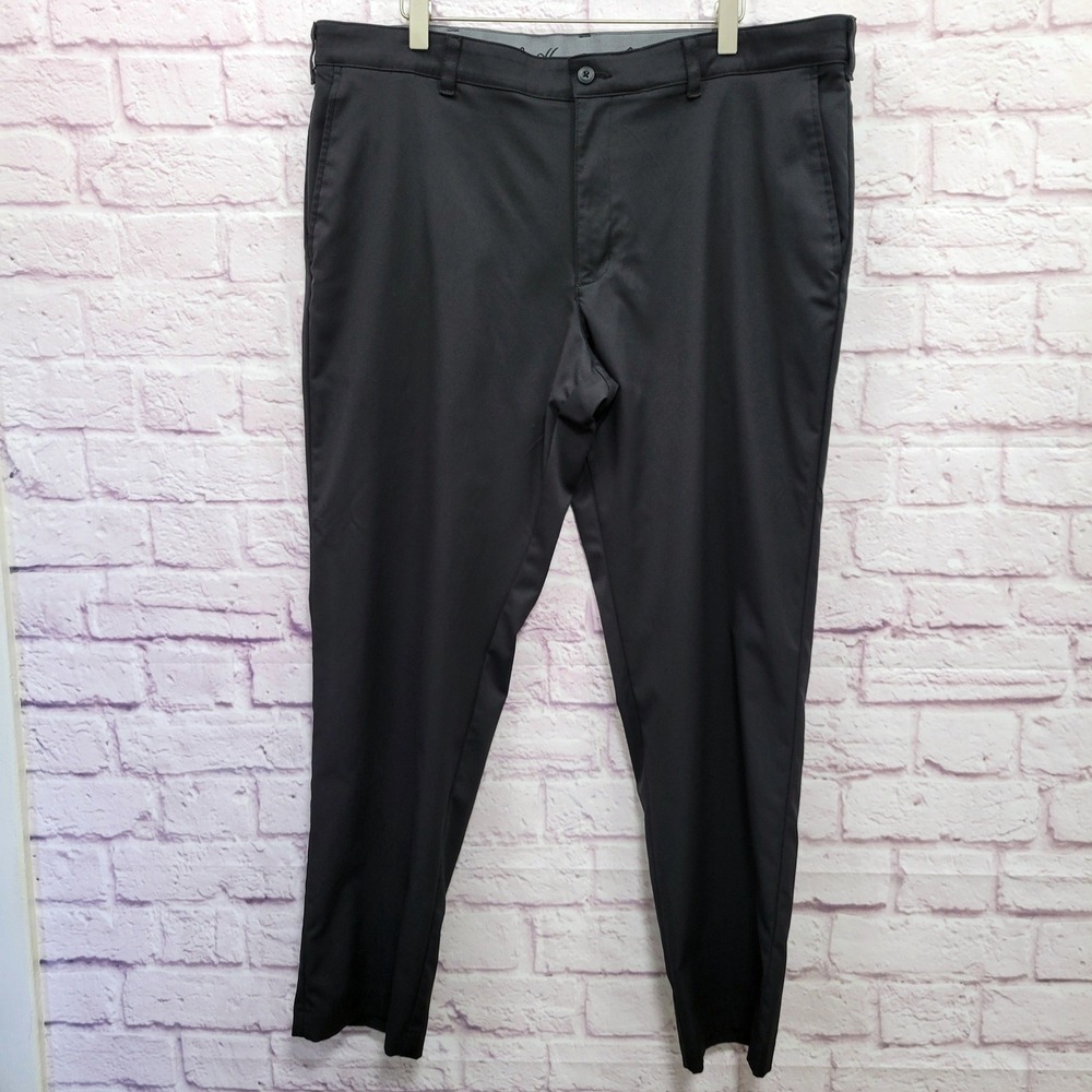 Lot of 2 Ben Hogan Performance Golf Pants 38×30 Black Comfort Stretch Tech Y2K
